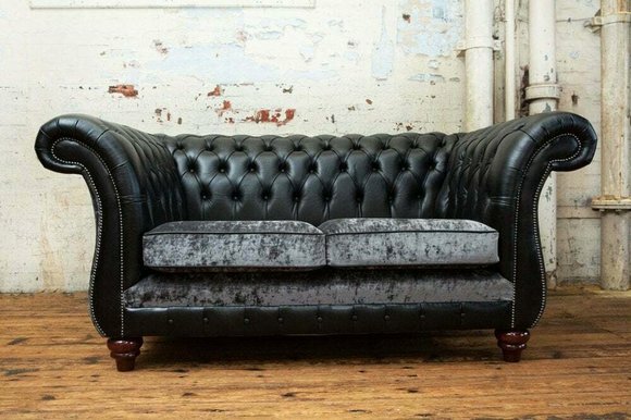 Chesterfield 2 Sitzer Klassische Luxus Barock Rokoko Couch Sofa von JV Möbel