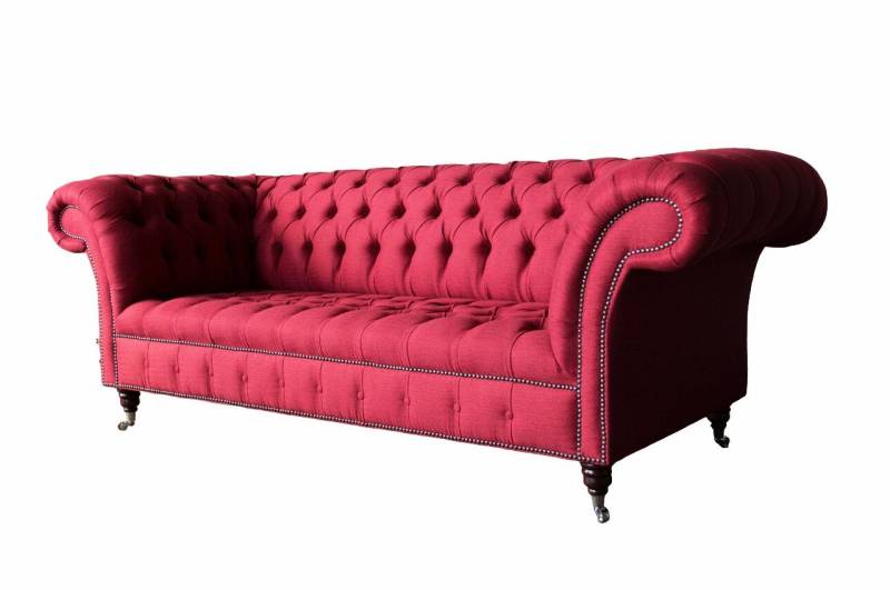 Chesterfield 3 Sitzer Dreisitzer Design Couchen Polster Sofa Sofas Textil von JV Möbel