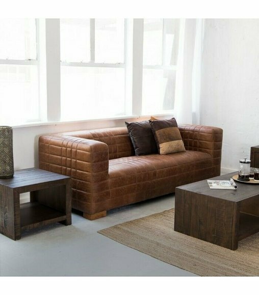 Chesterfield 3 Sitzers Luxus Raster Sofa Textil Leder Couch Designer Chesterfield 3 Sitzers Luxus Raster Sofa Textil Leder Couch Designer von JV Möbel