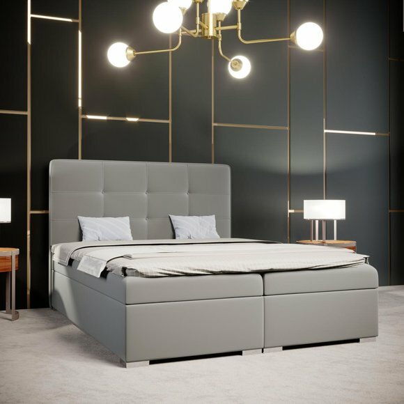 Chesterfield Boxspring Bett Hotel Doppel Komplett Set Matratze Topper Betten von JV Möbel