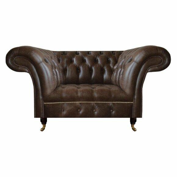 Chesterfield Brauner Ledersessel Wohnzimmer Einsitzer Designer Möbel Chesterfield Brauner Ledersessel Wohnzimmer Einsitzer Designer Möbel von JV Moebel
