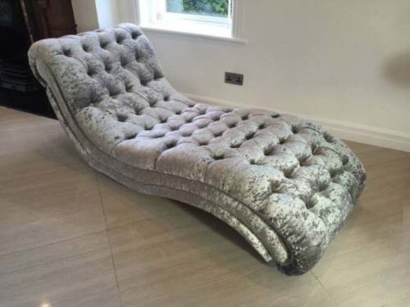 Chesterfield Chaiselongues Sofa Liege Chaise Club Relax Liegen Leder von JV Möbel