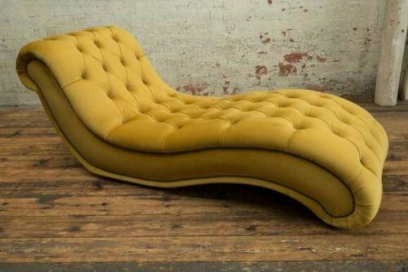 Chesterfield Chaiselongues Sofa Liege Chaise Club Relax Liegen Leder von JV Möbel