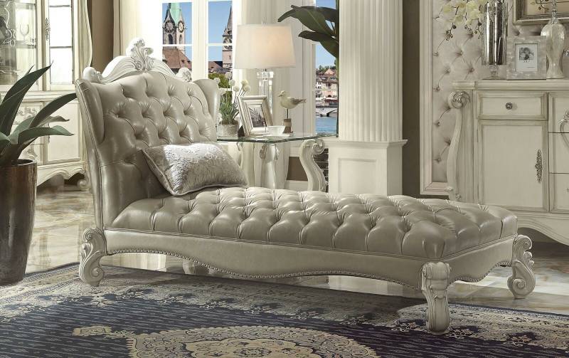 Chesterfield Chaiselongues Sofa Liege Chaise Club Relax Liegen Leder von JV Möbel