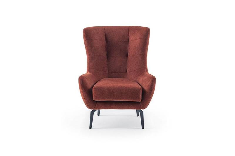 Chesterfield Design Modern Luxus 1-Sitzer Stoffsofa Wohnzimmer Lounge von JV Möbel