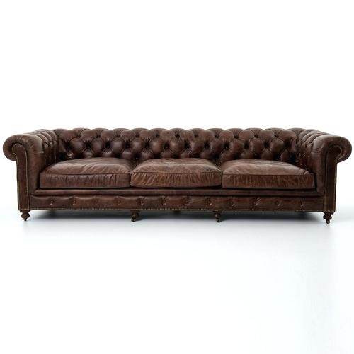 Chesterfield Design Polster Couch Leder Sofa Garnitur Luxus Textil 5Sitzer #166 von JV Möbel