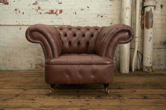 Chesterfield Design Sofa Sessel Couch Polster Luxus Textil Couchen von JV Möbel
