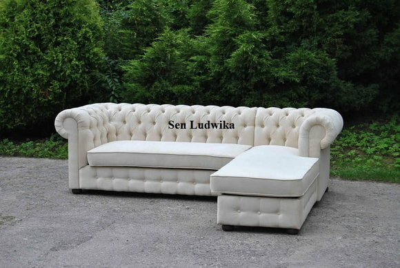 Chesterfield Ecksofa L-Form Stoff Design Couch Polster Sitz Sofa Textil Eck Neu von JV Möbel
