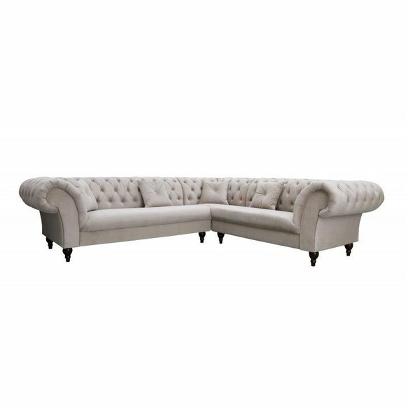 Chesterfield Ecksofa Preston Sofa Couch Wohnlandschaft Ecksofa Eck Design Neu von JV Möbel