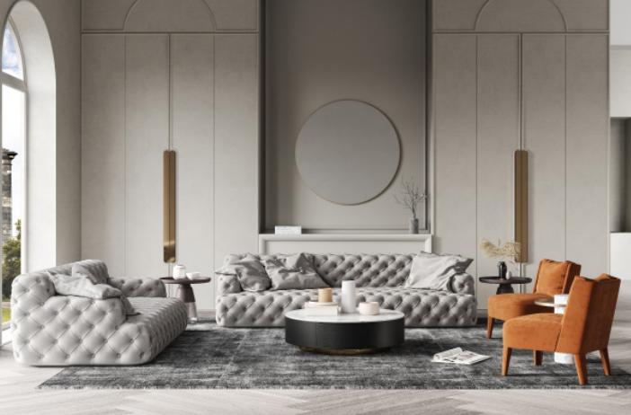 Chesterfield Leder Sofa Dreisitzer Relax Sitz Design Couch Lounge Sofas 234 cm Chesterfield Leder Sofa Dreisitzer Relax Sitz Design Couch Lounge Sofas 234 cm von JV Möbel