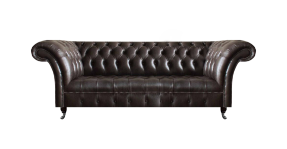 Chesterfield Ledermöbel Luxuriöser Dreisitzer Wohnzimmer Edle Couchen von JV Moebel