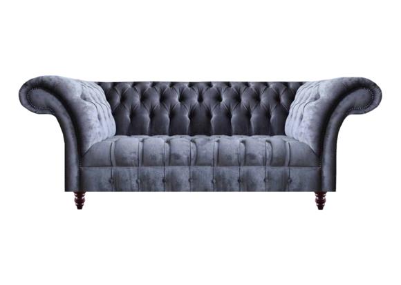 Chesterfield Moderne Wohnzimmer Textilcouch Designer Stoffsofas Möbel von JV Moebel