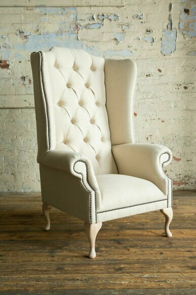 Chesterfield Ohrensessel Einsitzer Sofa Couch Polster Samt Leder Stoff Chesterfield Ohrensessel Einsitzer Sofa Couch Polster Samt Leder Stoff von JV Möbel
