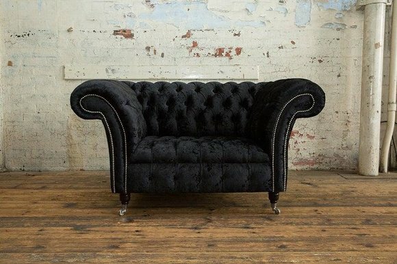 Chesterfield Ohrensessel Sessel 1 Sitzer Sofa Polster Couch Leder Textil Chesterfield Ohrensessel Sessel 1 Sitzer Sofa Polster Couch Leder Textil von JV Möbel