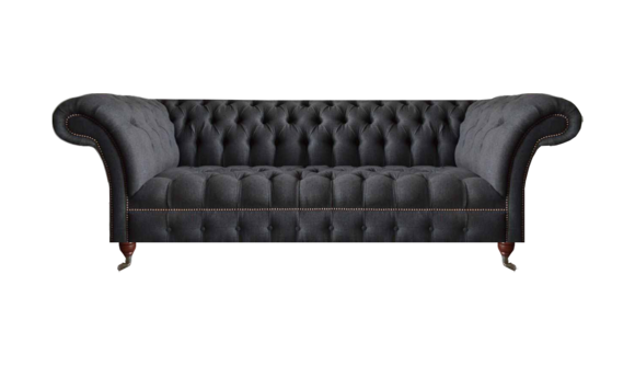Chesterfield Schwarzes Polstersofa Wohnzimmer Möbel Textil Sitzmöbel Chesterfield Schwarzes Polstersofa Wohnzimmer Möbel Textil Sitzmöbel von JV Moebel