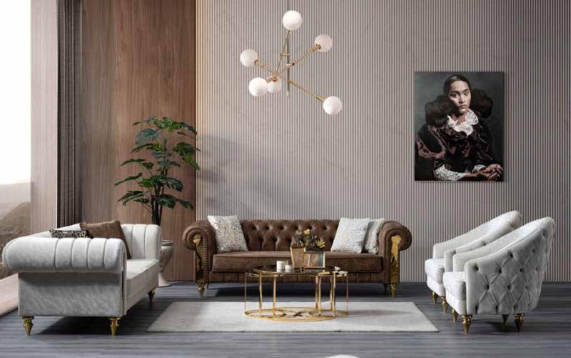 Chesterfield Sessel Einsitzer Moderner Sitzer Luxus Wohnzimmer Design von JV Möbel