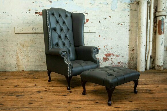 Chesterfield Sessel Fernseh Couch 1Sitzer Sofa Textil Stoff Couchen Polster von JV Möbel