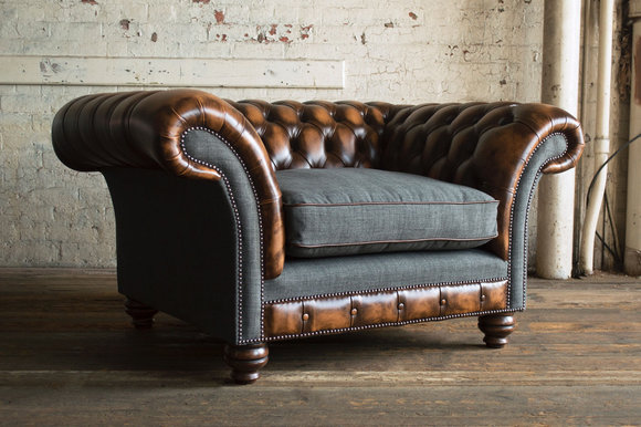 Chesterfield Sessel Fernseh Design Polster Sofa Couch Chesterfield Textil Chesterfield Sessel Fernseh Design Polster Sofa Couch Chesterfield Textil von JV Möbel