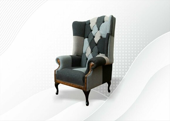 Chesterfield Sessel Mehrfarbig Ohrensessel Möbel Wohnzimmer Modern von JV Möbel