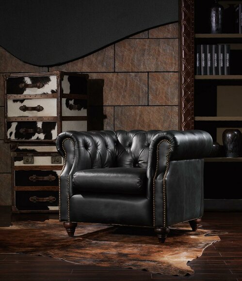 Chesterfield Sessel Vintage Loungesessel Cocktail Clubsessel Sofa Fernseh Neu von JV Möbel