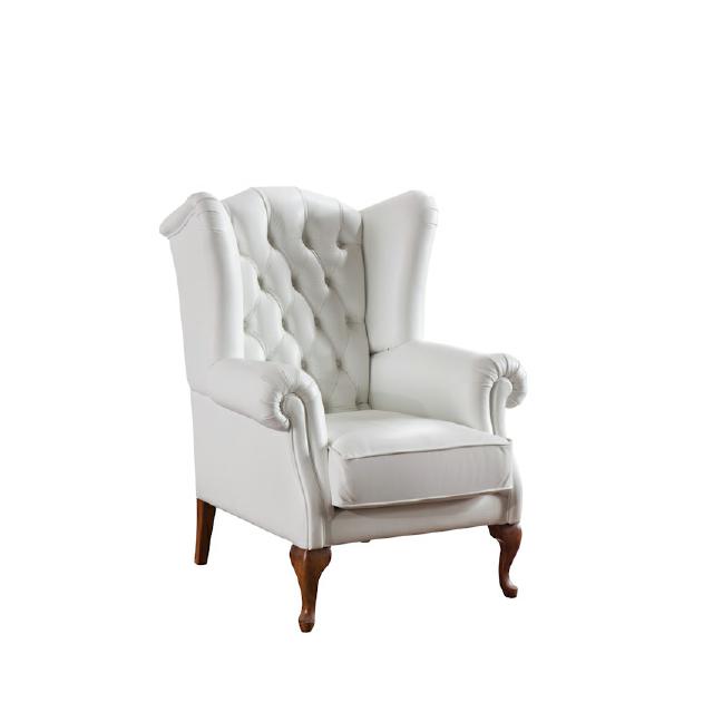 Chesterfield Sessel Vollleder Klassische Fernsehsessel Ohrensessel CL-FOTEL von JV Möbel
