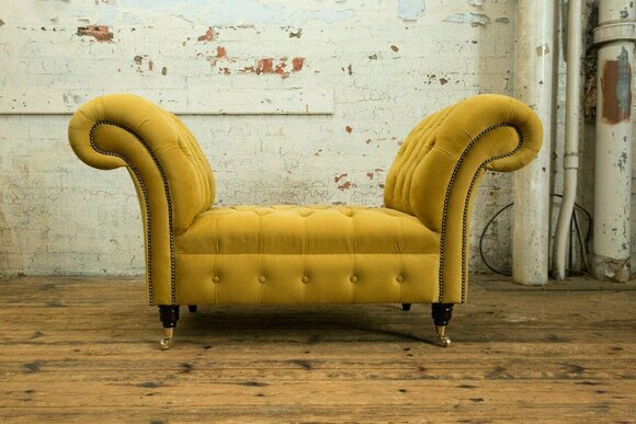 Chesterfield Sofa 1,5 SITZER Polster Designer Couchen Sofas Garnitur Bank von JV Möbel