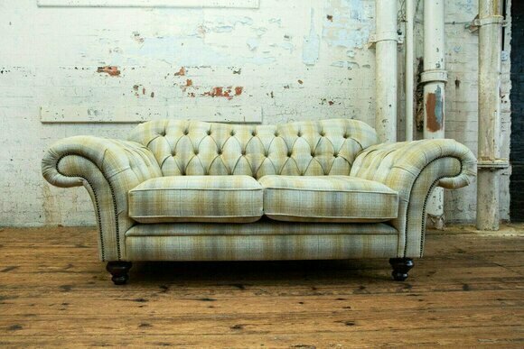 Chesterfield Sofa 2 Sitzer Design Sofas Polster Couchen Leder Relax Zweisitzer von JV Möbel