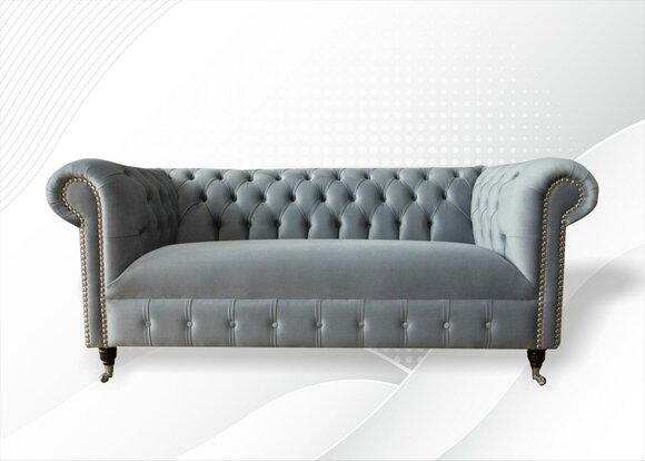Chesterfield Sofa Couch Polster Stoff Leder Couchen Textil Garnitur von JV Möbel