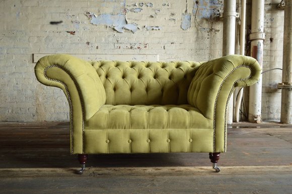 Chesterfield Sofa Sessel Couch Polster Ledersofa Textil Fernseh Lounge von JV Möbel