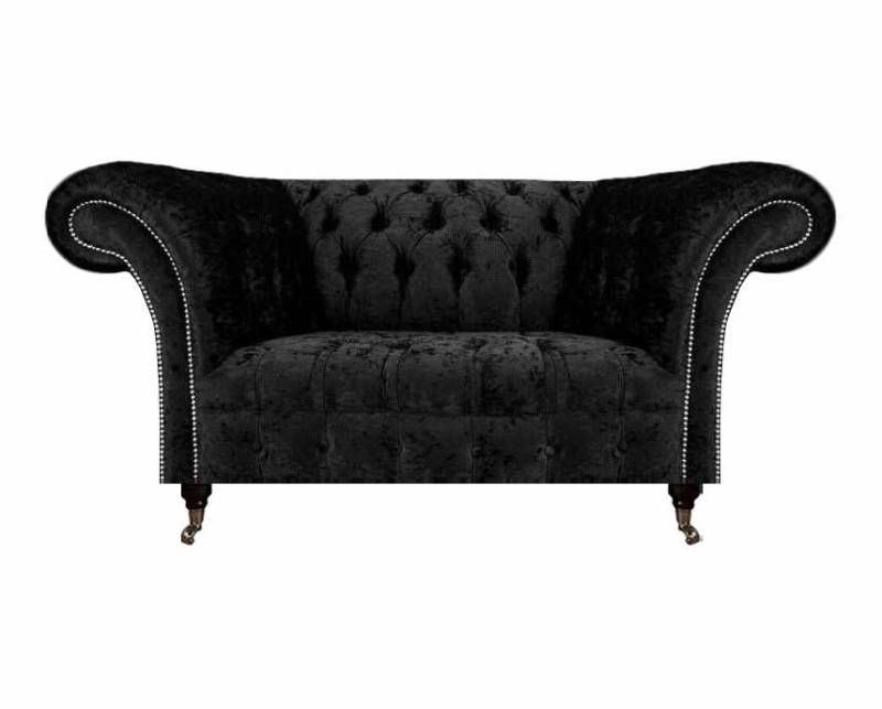 Chesterfield Sofa Zweisitzer Couch Wohnzimmer Stoff Polstersitz Polstermöbel von JV Möbel