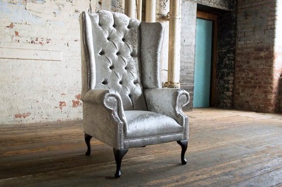 Chesterfield Textil Sessel 1 Sitzer Sofa Polster Sofas Design Luxus von JV Möbel