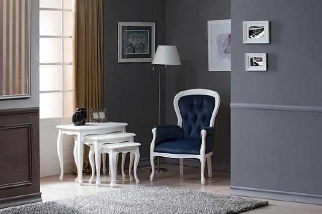 Chippendale Sessel Ohrensessel Sofa mit Fußhockern Set Hocker Klavierhocker Neu von JV Möbel
