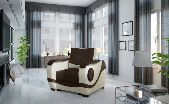 Club Lounge Sessel Designer Lehn Stuhl Sofa 1 Sitzer Fernseh Polster Einsitzer von JV Möbel