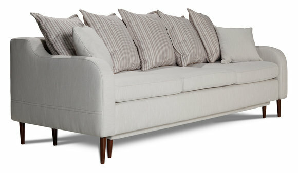 Couch Polster Landhaus Stil Textil Stoff Couchen Schlafsofa Bett Sofa 3+1+1 Neu von JV Möbel