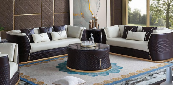 Couch Tisch Kaffee Beistell Design Modern Rund Wohnzimmer Runde von JV Möbel