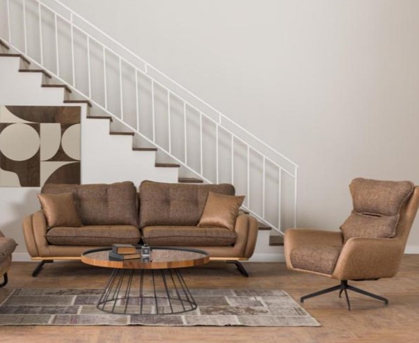 Couchgarnitur Braun Dreisitzer Hochwertig Sessel Couch Polstersofa Stoffsofa Couchgarnitur Braun Dreisitzer Hochwertig Sessel Couch Polstersofa Stoffsofa von JV Möbel