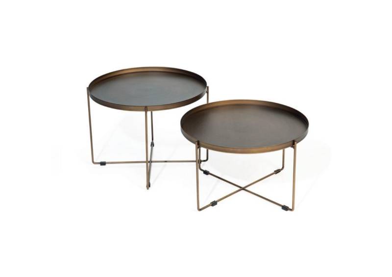 Couchtisch 2x Wohnzimmer Kaffee Tisch Satztisch Beistelltische 2tlg. Rund tische von JV Möbel