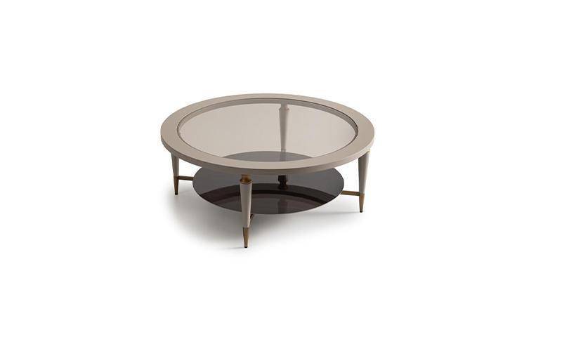 Couchtisch Beistelltisch Kaffeetisch Sofatisch Glas Wohnzimmer Beige von JV Möbel