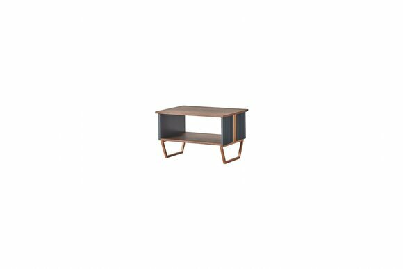 Couchtisch Braun Grau Zweifarbig Arbeitszimmer Modern Rechteckig Form von JV Moebel