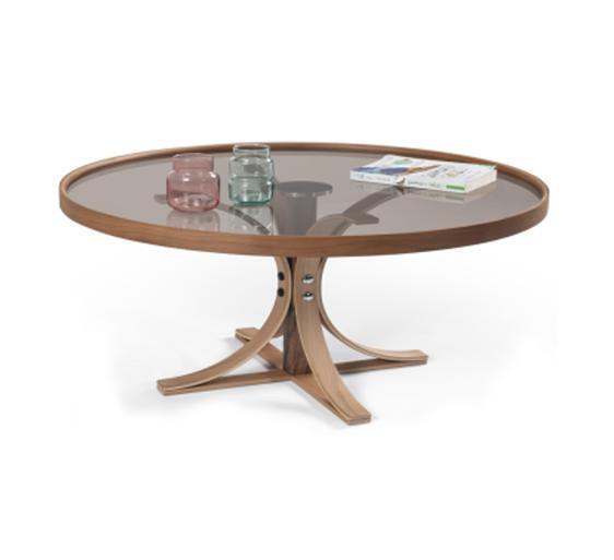 Couchtisch Braun Holz Designer Kaffee Tisch Wohnzimmer Glastisch Möbel von JV Moebel