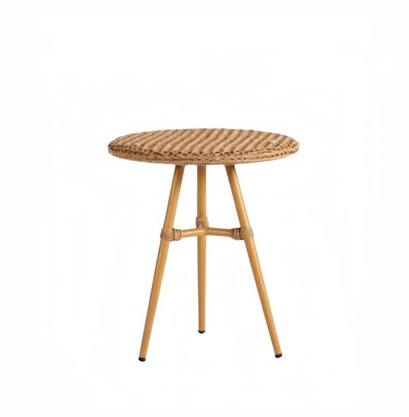 Couchtisch Braun Luxus Möbel Patio Design Rattan Rund Modern Hochwertig Möbel von JV Möbel