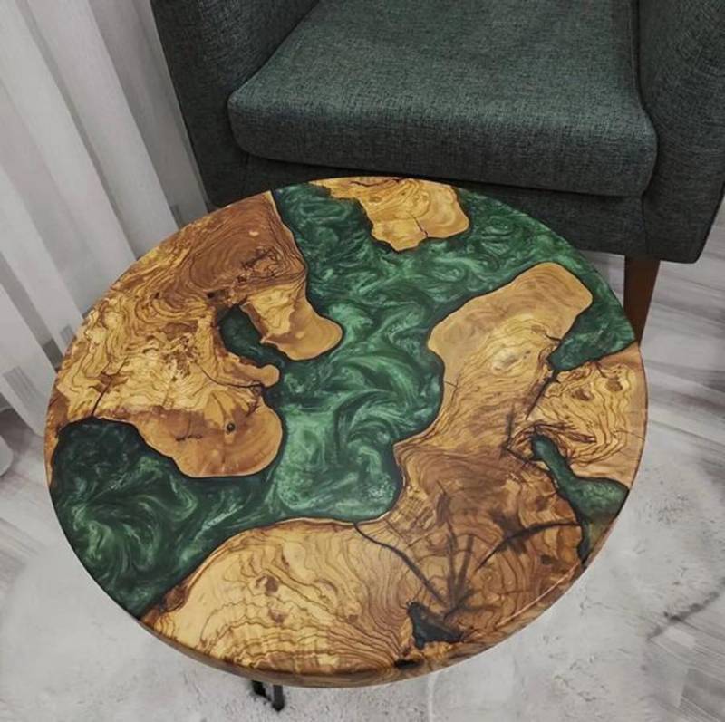 Couchtisch Braun Rund Luxus Design Hochwertig Holz Möbel Wohnzimmer Couchtisch Couchtisch Braun Rund Luxus Design Hochwertig Holz Möbel Wohnzimmer Couchtisch von JV Möbel