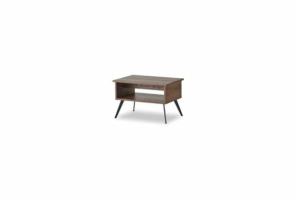 Couchtisch Braun mit Regal Rechteckig Form Einfarbig Stil Arbeitszimmer von JV Moebel