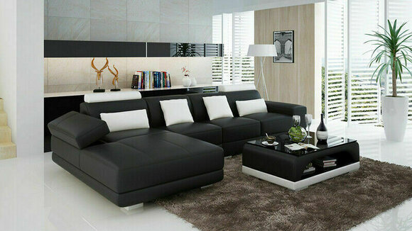 Couchtisch Glastisch Leder Tisch Design Modern Couchtische Wohnzimmertische Couchtisch Glastisch Leder Tisch Design Modern Couchtische Wohnzimmertische von JV Möbel