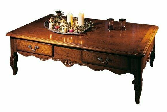 Couchtisch Holz rahmen Kaffeetisch Nachttisch 136x75x43cm von JV Moebel