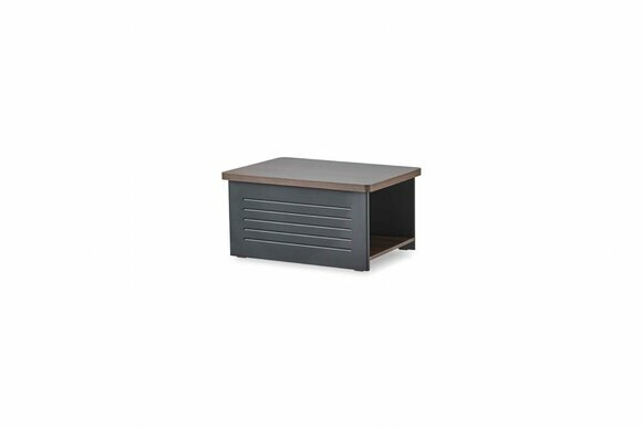Couchtisch Rechteck Form Arbeitszimmer Schwarz Modern Einfarbig Regal von JV Moebel
