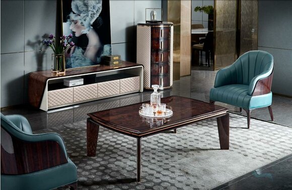 Couchtisch Unterschrank Kommode Luxus Sofas Holz Design Möbel Wohnzimmer Couchen von JV Möbel