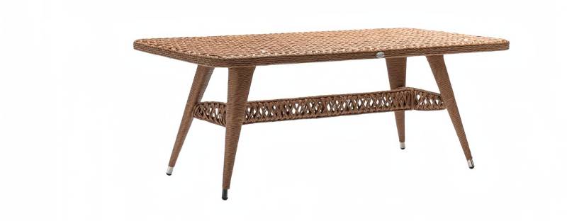 Couchtisch stilvoll Rattan Braun Luxus Hochwertig Moderner Design Kaffeetisch von JV Möbel