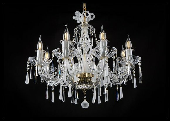 Decken Lampe Hänge Pendel Leuchte Strahler Luster Kronleuchter Bohemia von JV Möbel