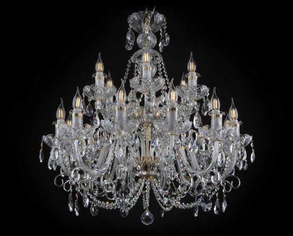 Decken Leuchte Kronleuchter Luster Bohemia Kristall Lampen Leuchten von JV Möbel